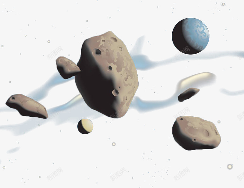 漂浮的太空陨石png免抠素材_新图网 https://ixintu.com 坠落 太空 星球 漂浮 石头 陨石 陨石坠落