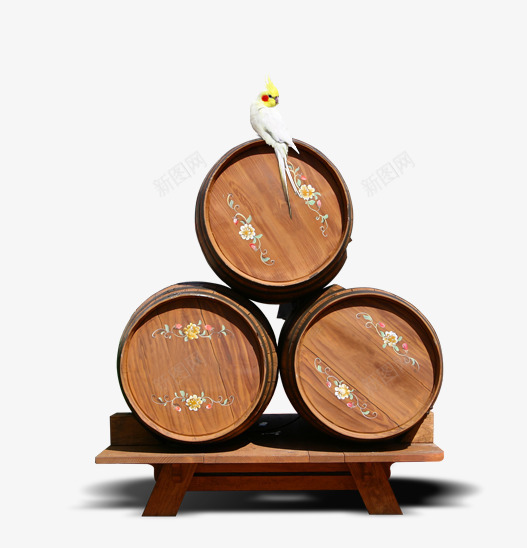 木质酒桶png免抠素材_新图网 https://ixintu.com 木质 木质酒桶 桶 酒桶 鹦鹉