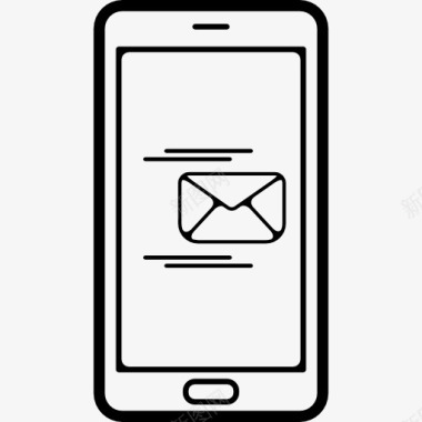 发送电子邮件的手机图标图标