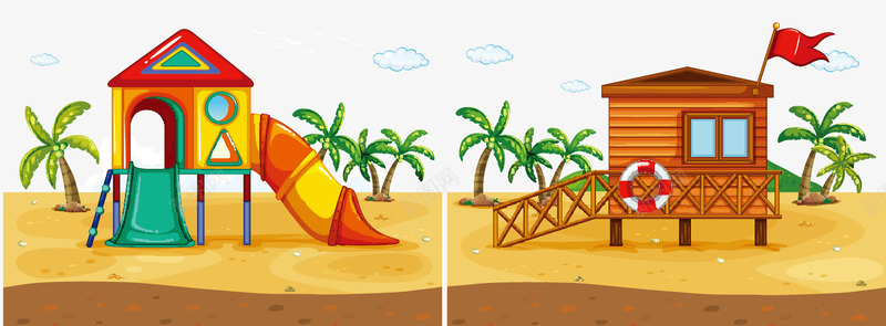 沙滩滑梯png免抠素材_新图网 https://ixintu.com png png下载 沙滩滑梯 海报 海报元素 海滩 玩耍 装饰