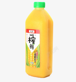 大瓶玉米汁饮品素材