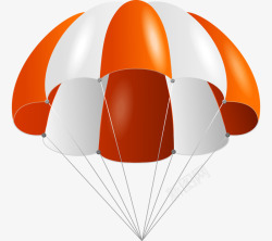 漂浮降落手绘降落伞高清图片