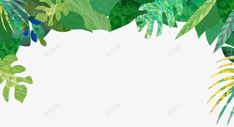 绿色创意植物插画元素png免抠素材_新图网 https://ixintu.com 创意 卡通插画 叶子 植物 环境 生长 绿色 自然