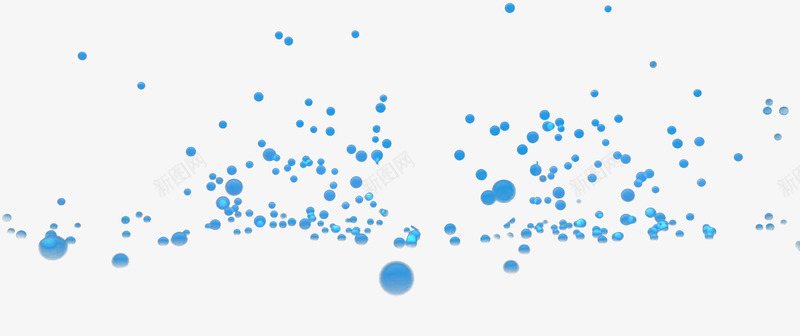 漂浮几何圆png免抠素材_新图网 https://ixintu.com 几何 圆球 漂浮 蓝色