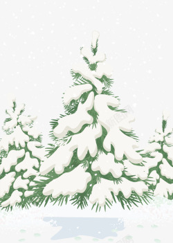 松树上的厚雪松树厚雪北极雪高清图片