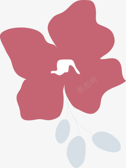 千日红粉红花背景藏红花线框图高清图片