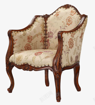 欧式家具png免抠素材_新图网 https://ixintu.com 时尚 木家具 木床 桌椅 椅子 欧式沙发 真皮复古家具