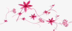 感恩教师节粉色花朵素材