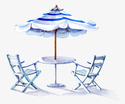 太阳伞椅子素材