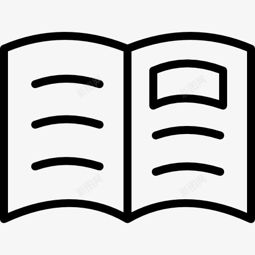 打开书图标png_新图网 https://ixintu.com 休闲 图书馆 学校材料 打开的书 教育 读者 阅读