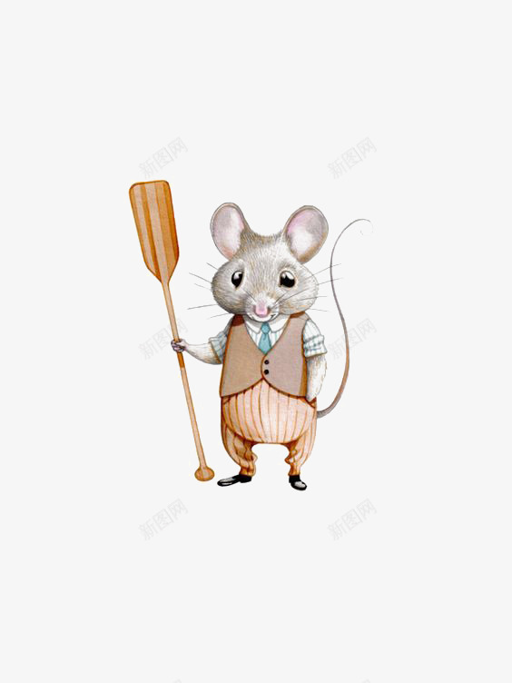 拟人老鼠png免抠素材_新图网 https://ixintu.com 动物 卡通 复古 手绘 拟人 插画 老鼠