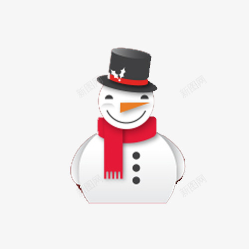 圣诞小雪人png免抠素材_新图网 https://ixintu.com 圣诞节 圣诞装饰物 小雪人 雪人