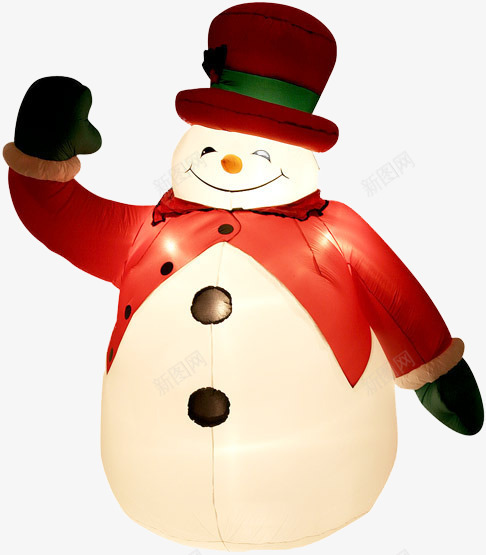 手绘圣诞节雪人png免抠素材_新图网 https://ixintu.com 圣诞节 手绘 服装 红色 雪人
