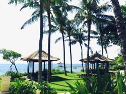 巴厘岛康莱德酒店景色素材