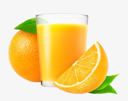 新鲜橙汁橙子素材