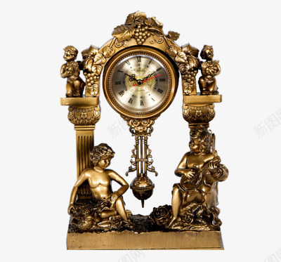 古典钟表png免抠素材_新图网 https://ixintu.com 古董 奢华 欧式 钟表 雕塑