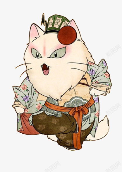 戏曲小猫卡通png免抠素材_新图网 https://ixintu.com 卡通 小猫 戏曲