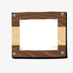 方形木牌木质复古指示牌公告牌高清图片