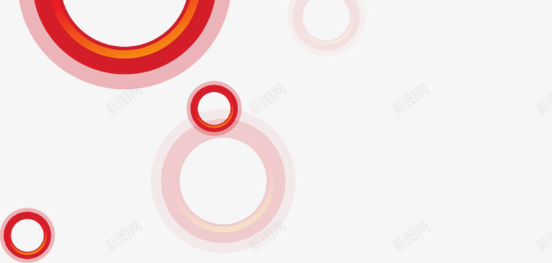 简单圆环背景png免抠素材_新图网 https://ixintu.com 免费背景 叠加 圆形 红色