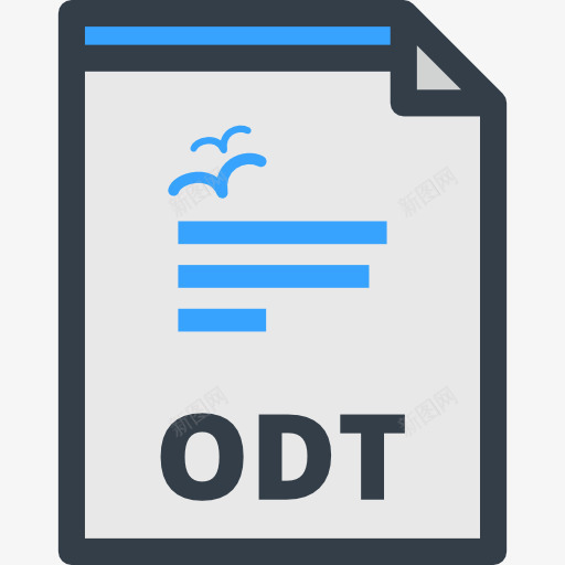 ODT图标png_新图网 https://ixintu.com ODT ODT文件格式 ODT格式的文件 打开文件 打开的文档中的文本 接口 文件和文件夹
