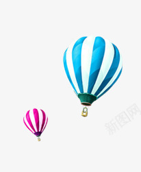 热气球png免抠素材_新图网 https://ixintu.com 旅行 条纹 氢气球 漂浮物 热气球 空气球 紫色 蓝色