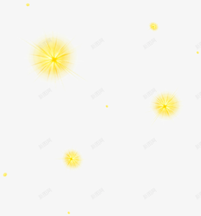 荧光漂浮物png免抠素材_新图网 https://ixintu.com 漂浮物 花卉 荧光 装饰 高清 黄色