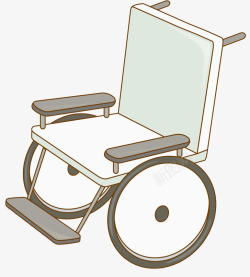 手绘卡通轮椅图素材