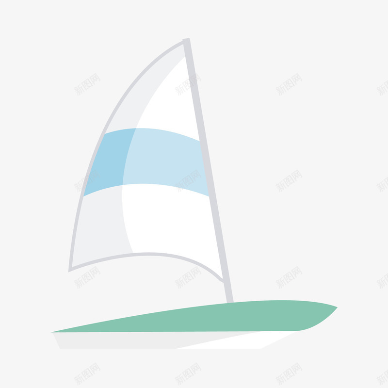 卡通帆船png免抠素材_新图网 https://ixintu.com AI 出海 卡通 帆船 手绘 航海 船