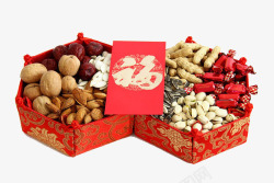 春节糖果素材春节红包和小吃高清图片