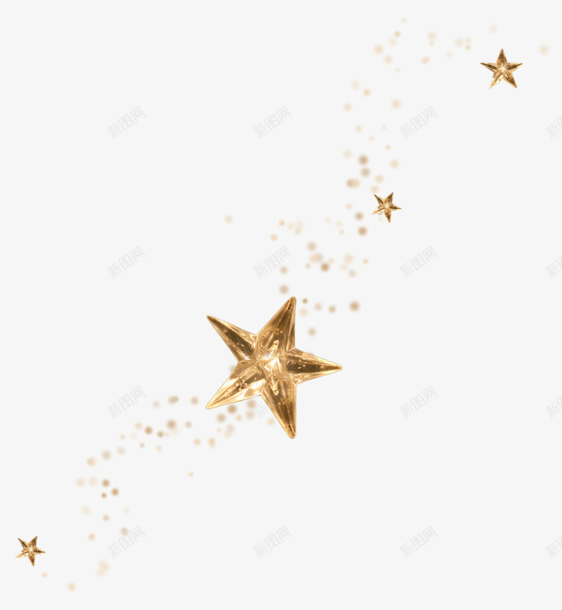 金色星星漂浮背景壁纸装饰png免抠素材_新图网 https://ixintu.com 壁纸 星星 漂浮 背景 装饰 金色