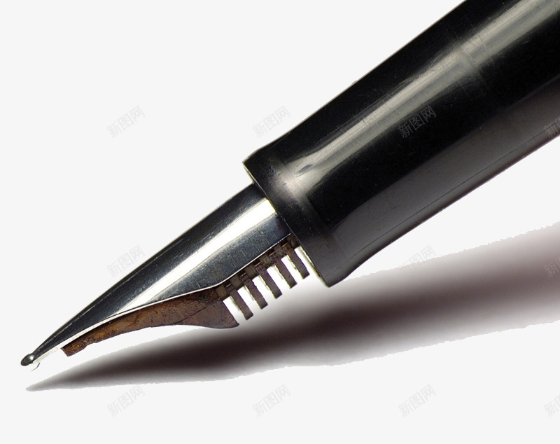 黑色钢笔头png免抠素材_新图网 https://ixintu.com 书法 手写 钢笔 黑色