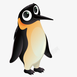 极地动物帝企鹅矢量图高清图片