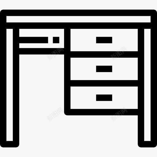 桌上图标png_新图网 https://ixintu.com 办公室 家具 家具和家居工作室 桌子 椅子