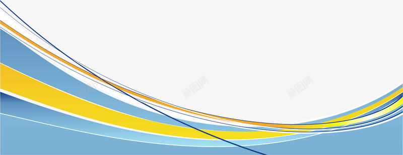 蓝色潮流线条png免抠素材_新图网 https://ixintu.com AI 卡通 底纹 彩色 手绘 潮流 线条 花边