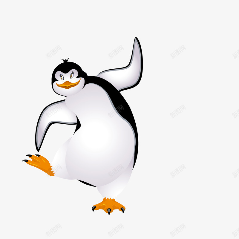 跳舞的企鹅png免抠素材_新图网 https://ixintu.com png图形 png装饰 企鹅 动物 手绘 装饰 跳舞
