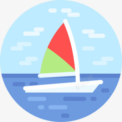 帆船竞技帆船图标高清图片