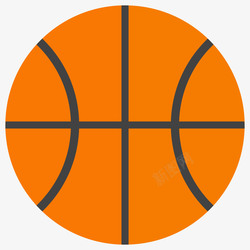 体育用品篮球图标矢量图高清图片