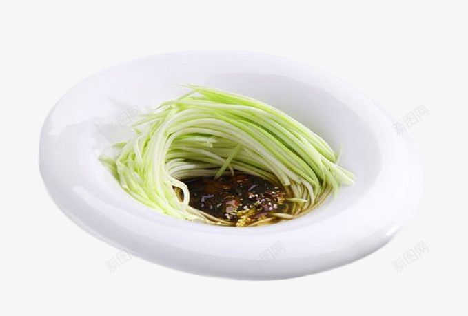 清拌葫芦丝png免抠素材_新图网 https://ixintu.com 健康食品 绿色蔬菜 美味的葫芦丝 菜肴 葫芦丝