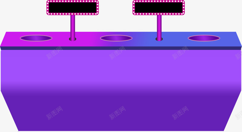 紫色立体平台png免抠素材_新图网 https://ixintu.com 平台 标签边框 紫色平台 紫色立体平台 紫色边框