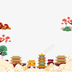 喜庆海报中国风装饰边框素材