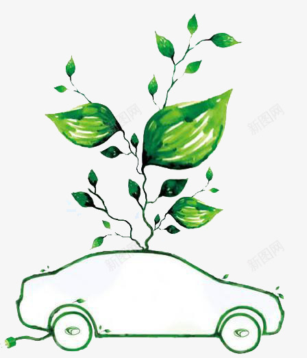 绿色环保汽车png免抠素材_新图网 https://ixintu.com 保护环境 减少碳排放 环保 绿色出行 绿色生活