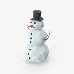 雪人模型雪人堆雪人冬天雪人模型高清图片