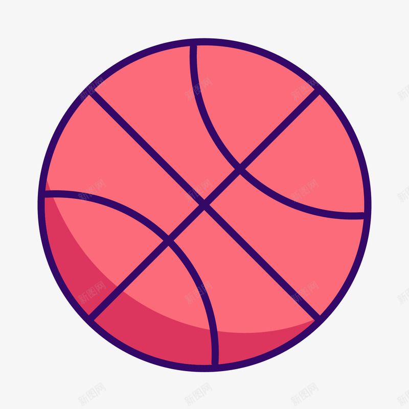 彩色手绘圆弧篮球元素矢量图图标eps_新图网 https://ixintu.com 体育 创意 卡通 图标 圆弧 彩色 手绘 活动 矢量图 篮球贴纸 纹理 质感