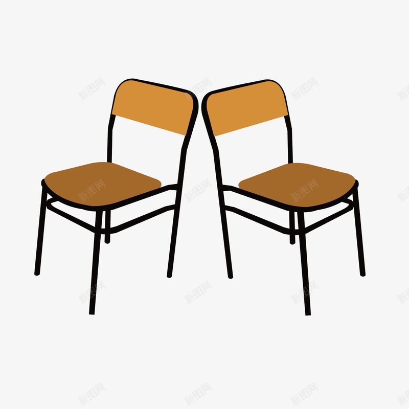 卡通椅子广告矢量图ai免抠素材_新图网 https://ixintu.com 卡通椅子 吧台椅子 广告设计 座椅 手绘椅子 椅子 矢量图