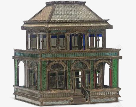 模型房子png免抠素材_新图网 https://ixintu.com 复古 建筑 房子 木质 欧式 玩具