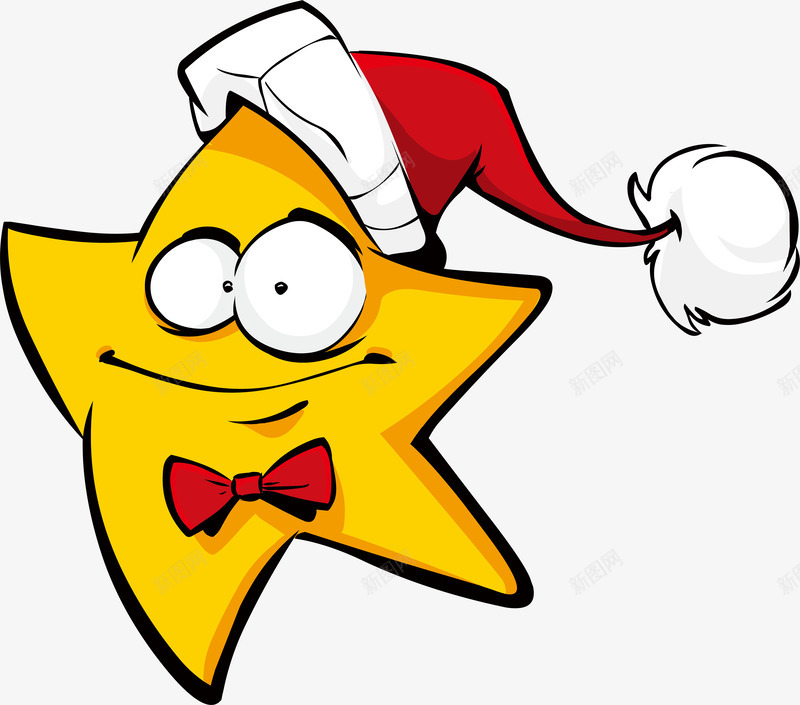 圣诞节金色星星卡通图案png免抠素材_新图网 https://ixintu.com 圣诞节 手绘卡通 星星 矢量图案 装饰 金色