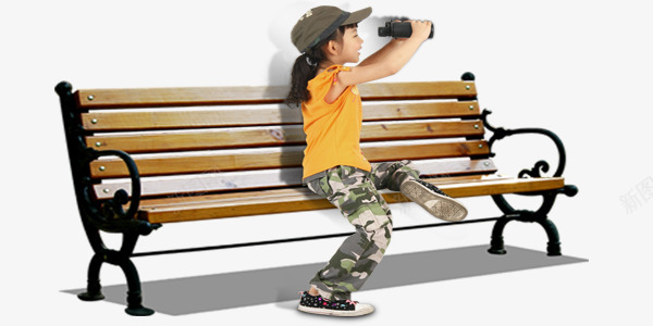 城市风景长椅上的小女孩png免抠素材_新图网 https://ixintu.com 城市 女孩 木质长椅 长椅上的 风景