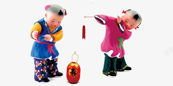 春节小人儿png免抠素材_新图网 https://ixintu.com 中国风素材 小孩子素材 小孩子过新年 春节 过新年素材
