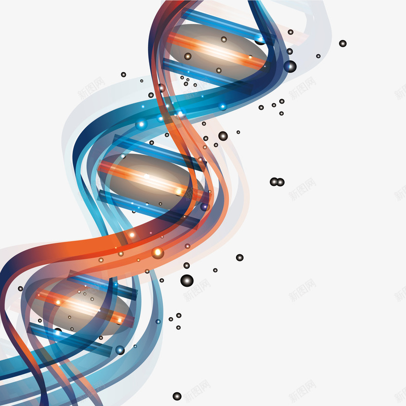 基因DNApng免抠素材_新图网 https://ixintu.com 保健 医学 基因科技 白色 科技