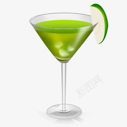 鸡尾酒绿色龙舌兰图标图标